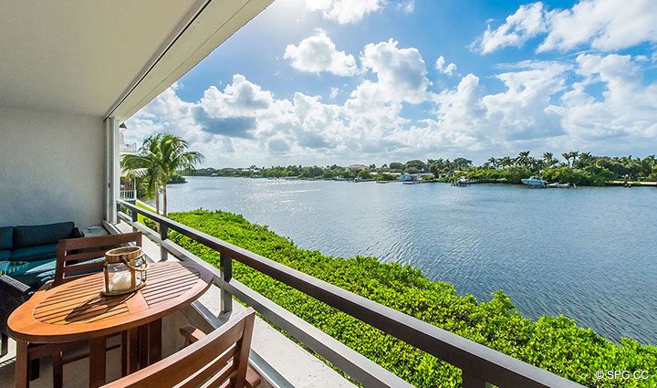 Intracoastal Waterway Views from Residence 214 at The Concordia West, Luxury Waterfront Condos in Palm Beach, Florida 33480