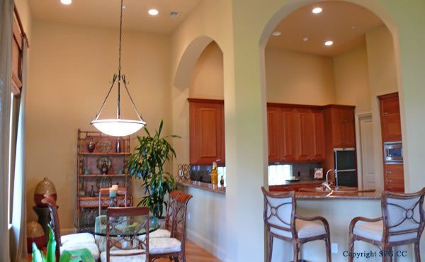 Breakfast Area at Luxury oceanfront residence 6919 Valencia Drive, Fisher Island, Florida 33109 