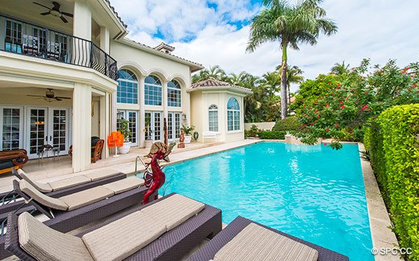 20 x 40 Pool with Spa at Luxury Waterfront Estate Home,146 Nurmi Drive, Fort Lauderdale, Florida 33301