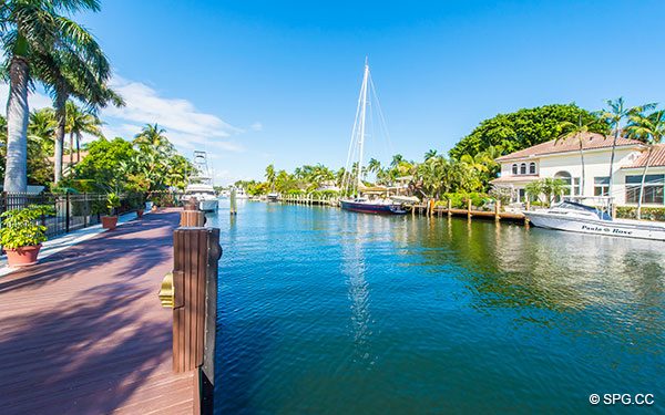 115 Feet of Deep Water Frontage at Luxury Waterfront Estate Home,146 Nurmi Drive, Fort Lauderdale, Florida 33301