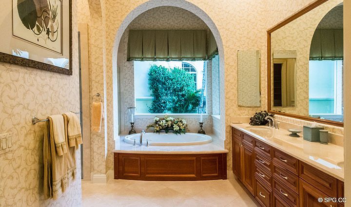 Superb Master Bath in Luxury Estate Home, 11204 Orange Hibiscus Lane, Palm Beach Gardens, Florida 33418.