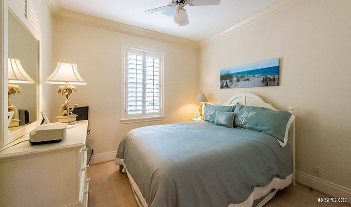 Guest Bedroom inside Residence 3A at 1153 Hillsboro Mile, a Luxury Oceanfront Townhome For Rent in Hillsboro Beach, Florida 33062
