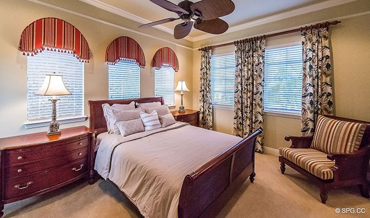 Guest Room inside Luxury Estate Home, 11204 Orange Hibiscus Lane, Palm Beach Gardens, Florida 33418.
