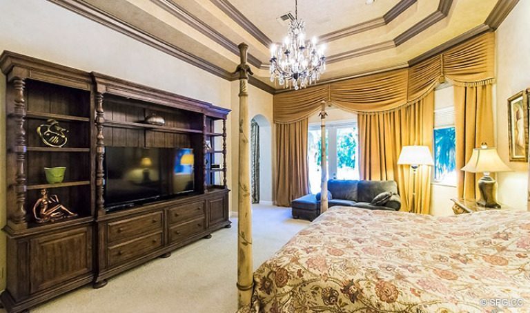 Maser Bedroom in Luxury Estate Home, 16260 Bridlewood Circle, Delray Beach, Florida 33445