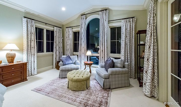 Master Suite inside Luxury Waterfront Home, 2536 Lucille Drive, Fort Lauderdale, Florida 33316.