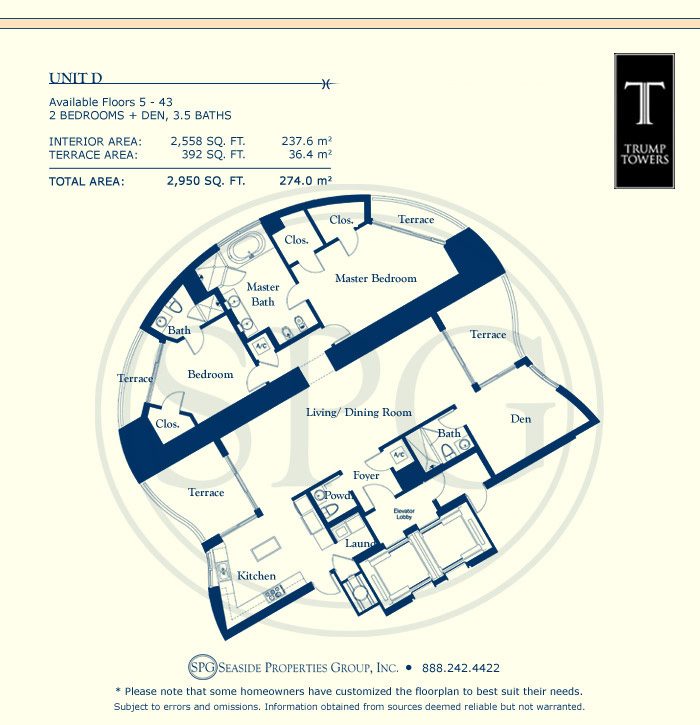 Trump Towers Floorplan