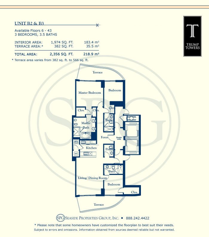 Trump Towers Floorplan