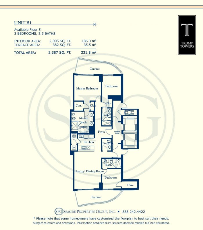 Trump Towers Floorplan
