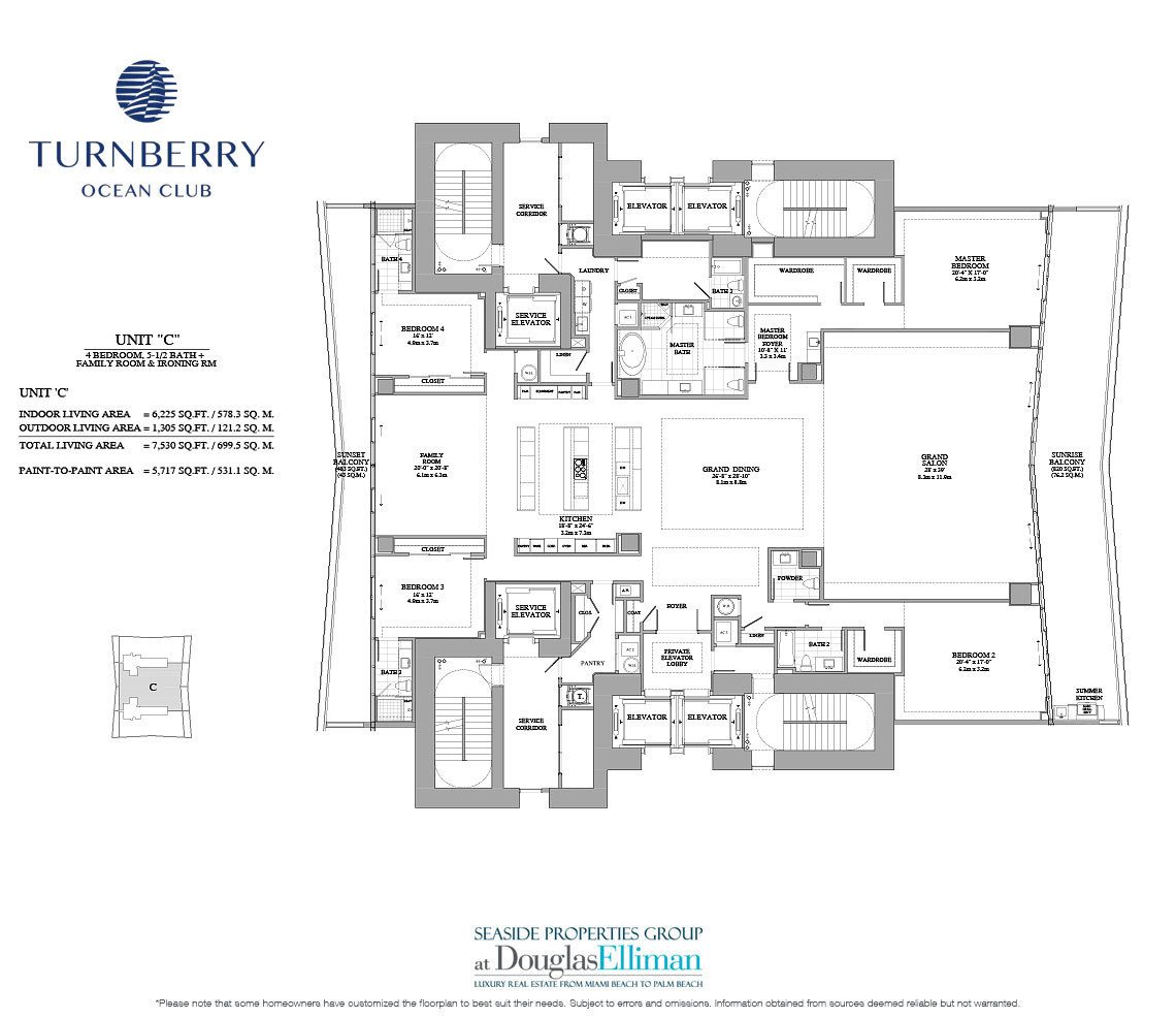 Turnberry Ocean Club Floor Plans, Luxury Oceanfront Condos