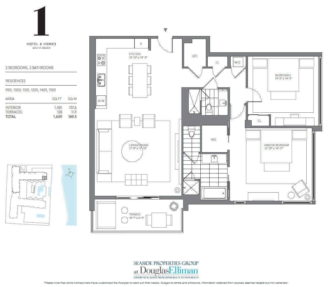 Click to View the 2 Bedroom Model B Floorplan