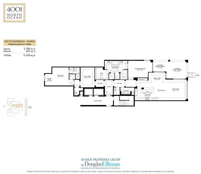 4001 North Ocean Floorplan