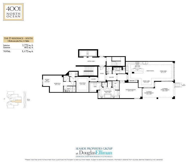 4001 North Ocean Floorplan
