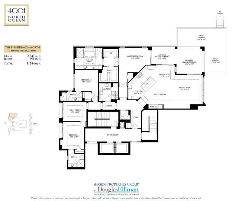 4001 North Ocean Floorplan