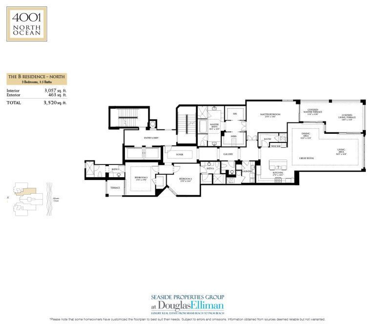 4001 North Ocean Floorplan