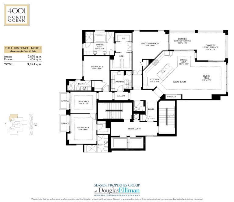 4001 North Ocean Floorplan