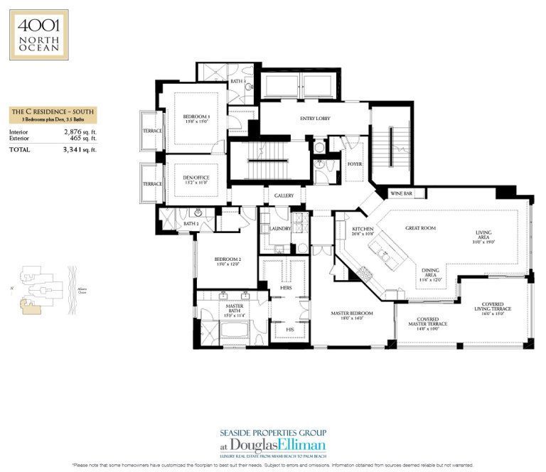 4001 North Ocean Floorplan