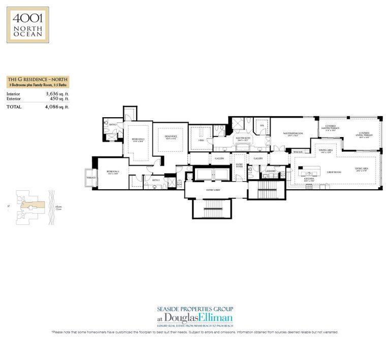 4001 North Ocean Floorplan