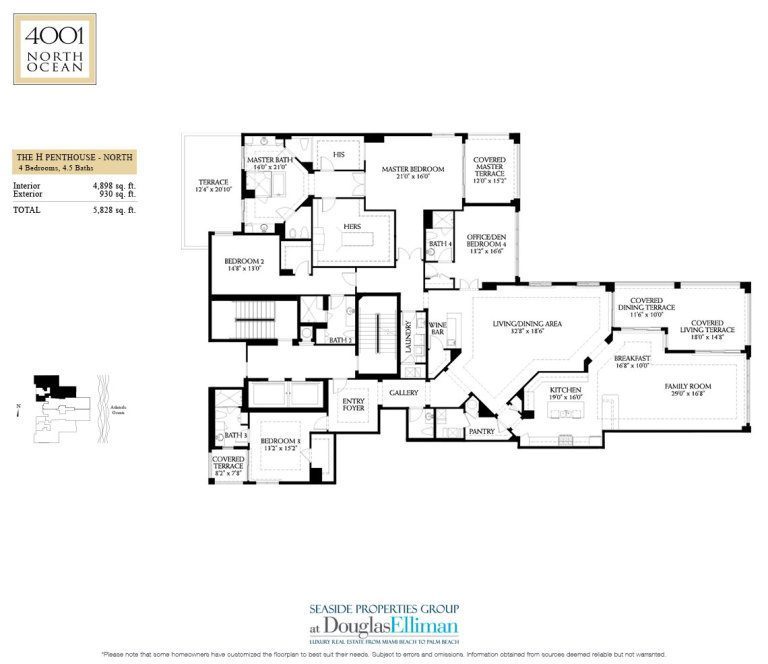 4001 North Ocean Floorplan