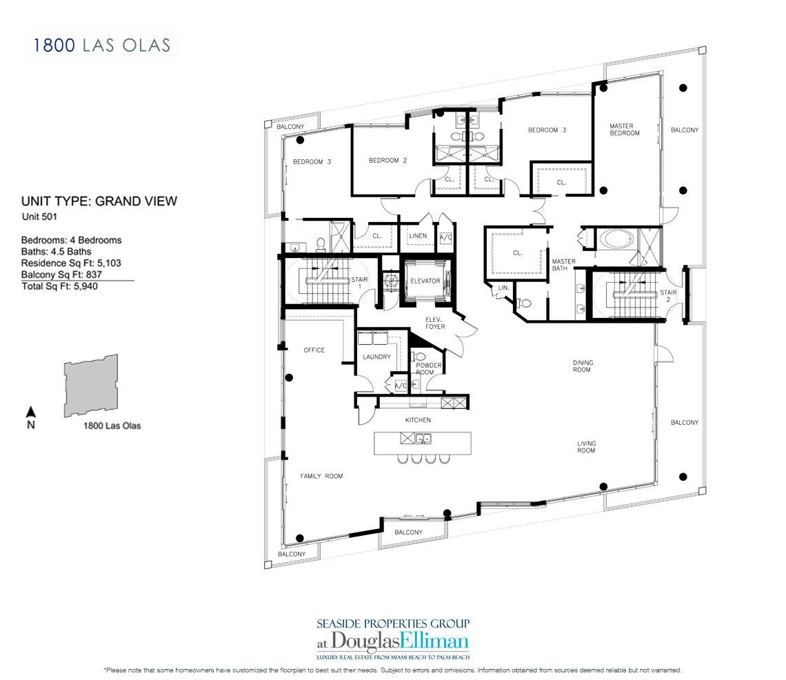 1800 Las Olas Floor Plans, Luxury Waterfront Condos in