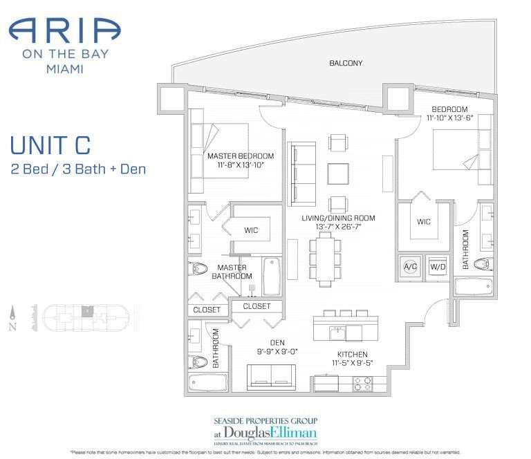 Aria on the Bay Floor Plans, Luxury Waterfront Condos in Miami