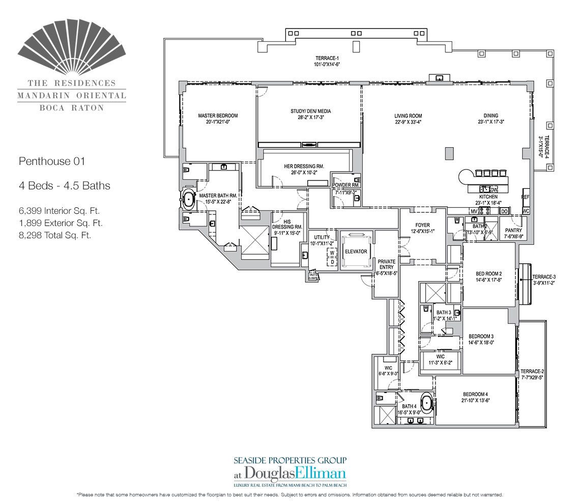 The Residences at Mandarin Oriental Floor Plans, Luxury