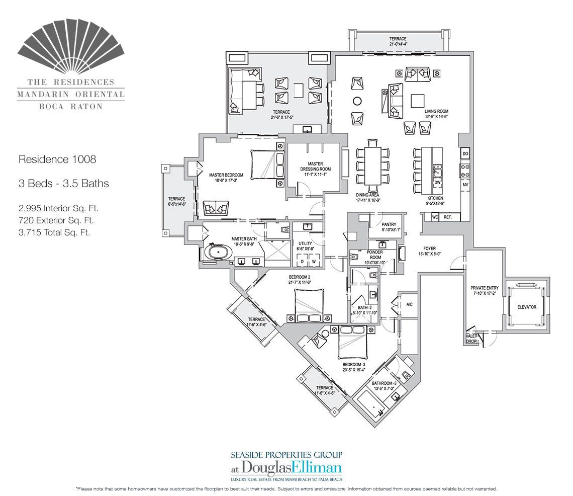 The Residences at Mandarin Oriental Floor Plans, Luxury