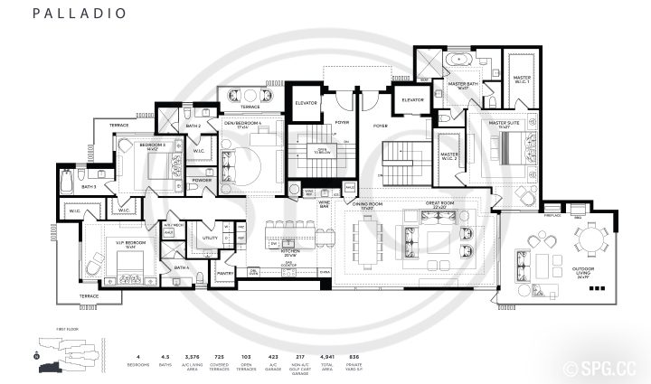 Ocean Delray Palladio Floorplan