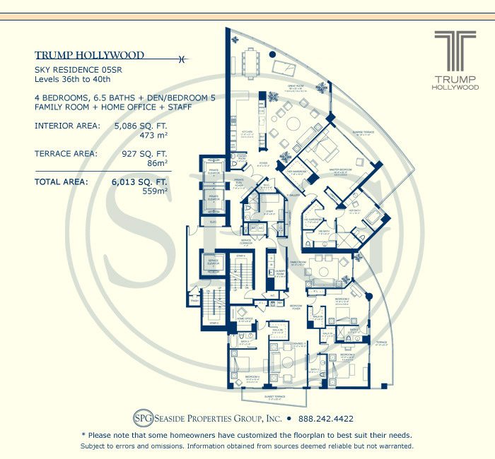 Trump Hollywood Floorplan