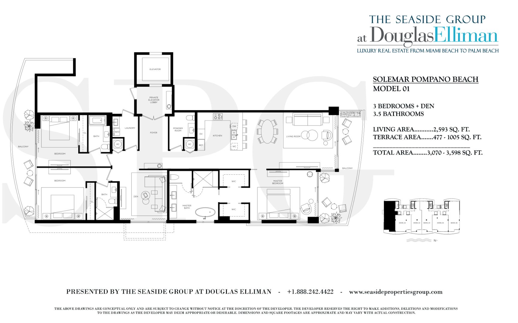 Solemar Pomano Beach Model 01 Floorplan