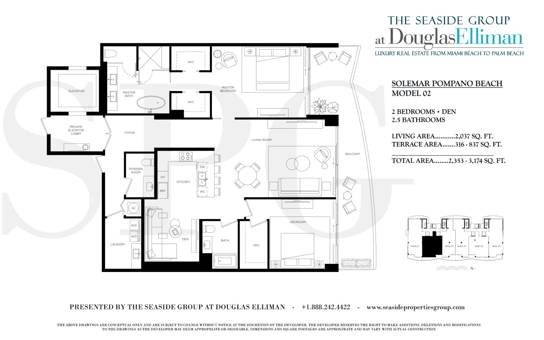 Solemar Pomano Beach Model 02 Floorplan