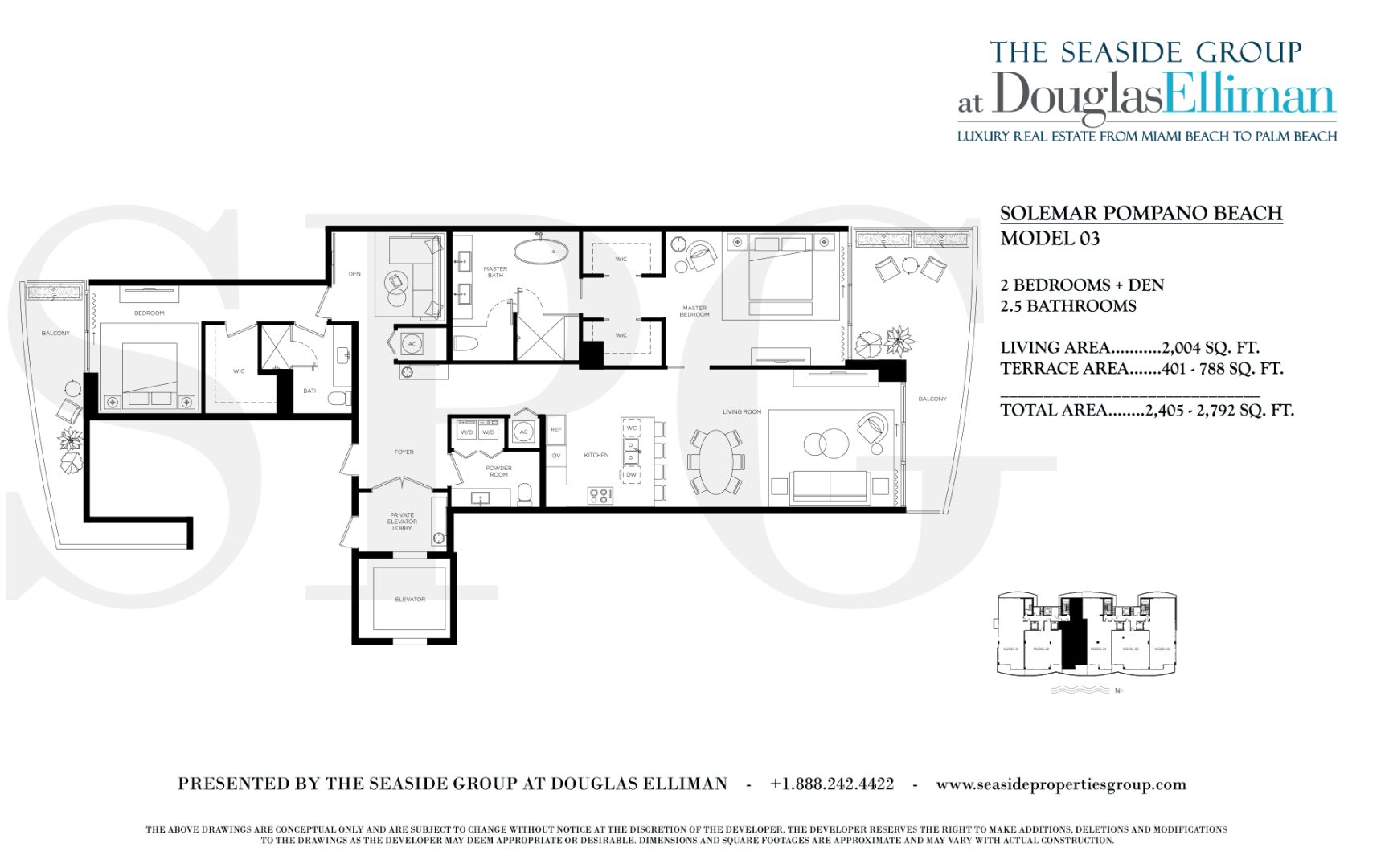 Solemar Pomano Beach Model 03 Floorplan