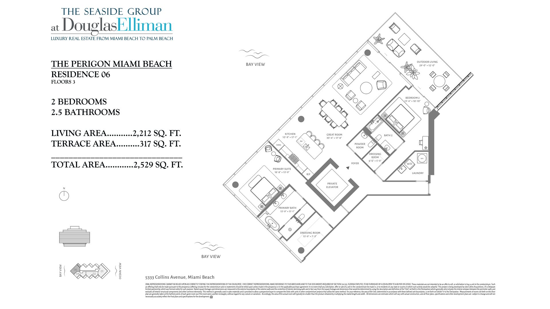 Floorplan for Residence 06 The Perigon Floor 3