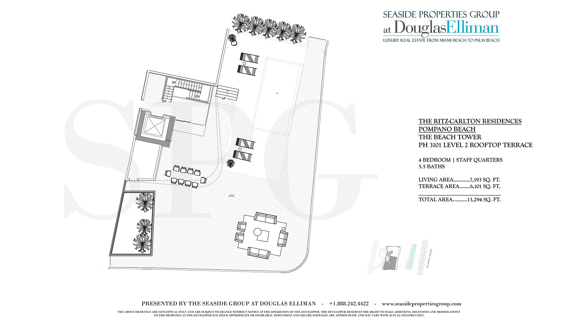 Floorplan for PH 3101 Level 2 Floor 31