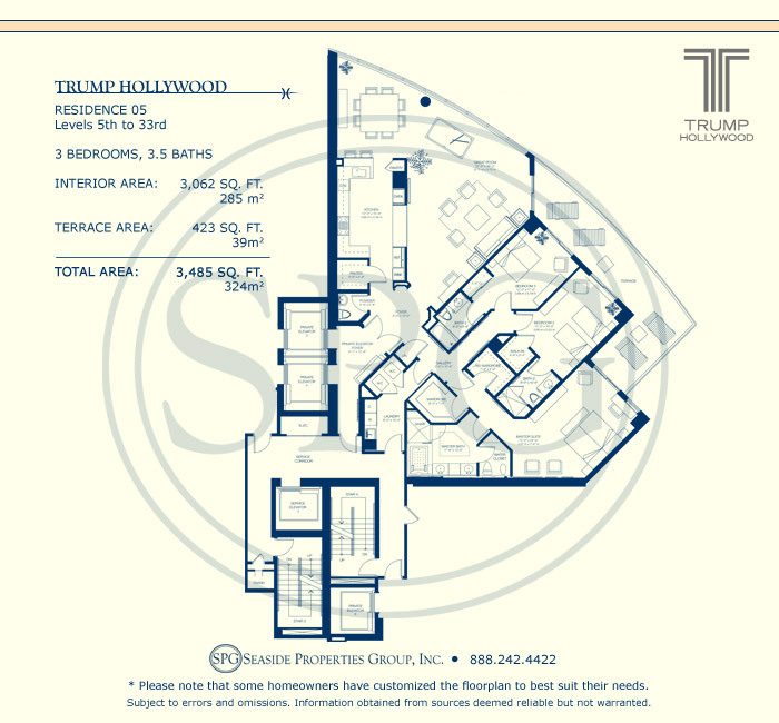 Trump Hollywood Floorplan