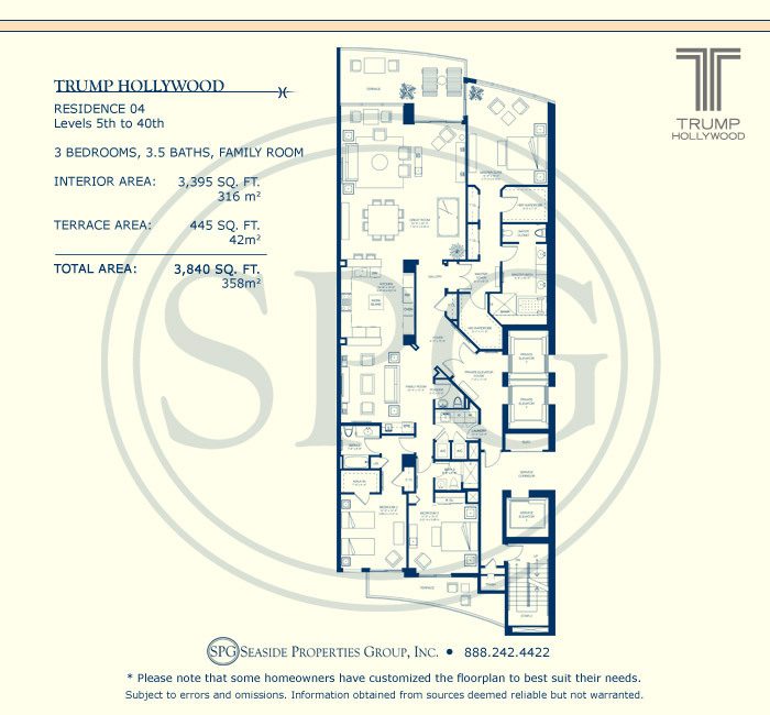 Trump Hollywood Floorplan