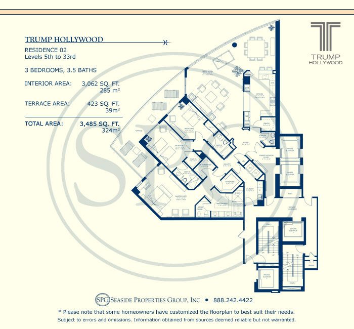 Trump Hollywood Floorplan