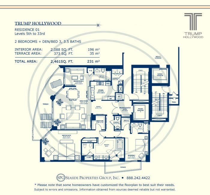 Trump Hollywood Floorplan