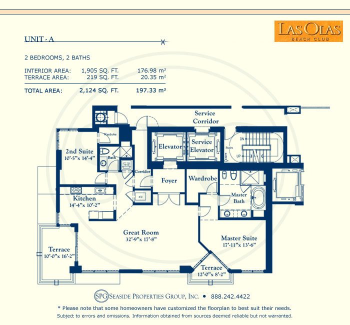 Las Olas Beach Club Floorplan