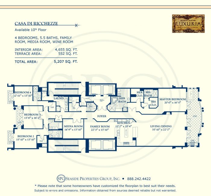 Luxuria Floorplan
