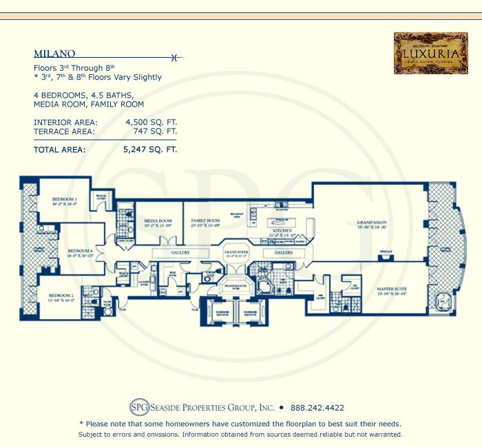 Luxuria Floorplan