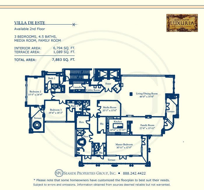 Luxuria Floorplan