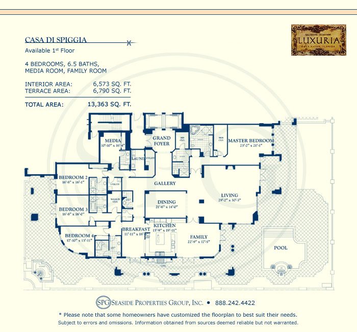 Luxuria Floorplan