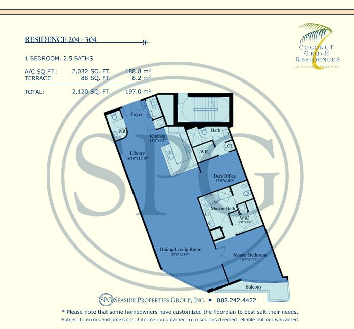 Coconut Grove Residences Floorplan