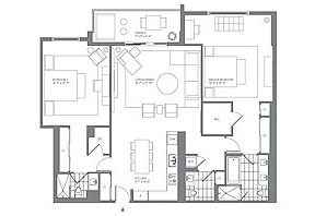 Click to View the 2 Bedroom Model A Floorplan