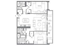 Click to View the 2 Bedroom Model C Floorplan