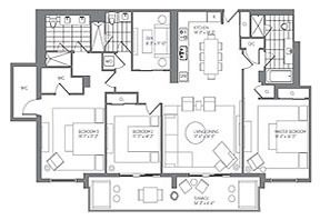 Click to View the 3 Bedroom Model A Floorplan