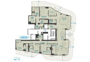 Click to View the Residence 21C 4 Beds Floorplan