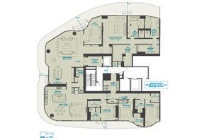 Click to View the Penthouse 23N 4 Beds Floorplan