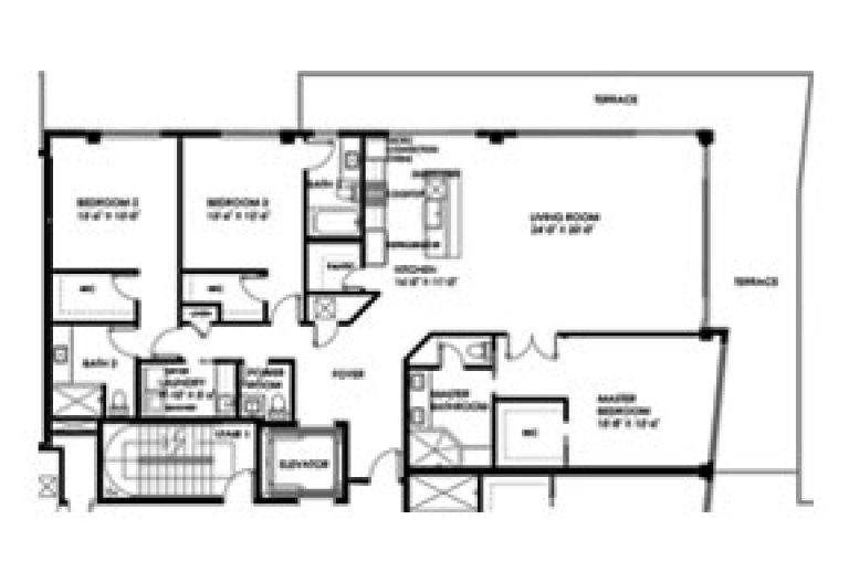 Click to View the Residence A2 Floorplan