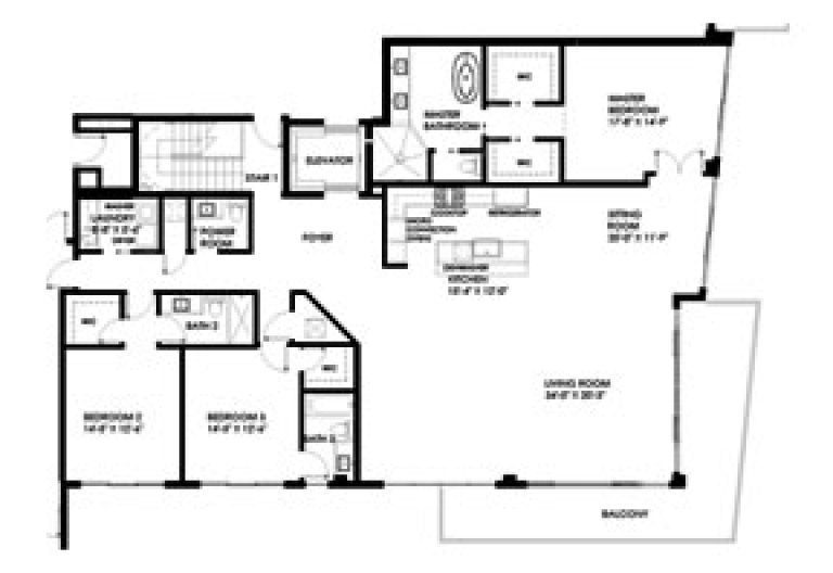 Click to View the Penthouse E Floorplan